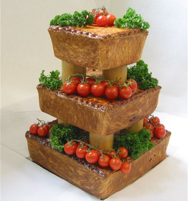 Pork Pie wedding cake 1